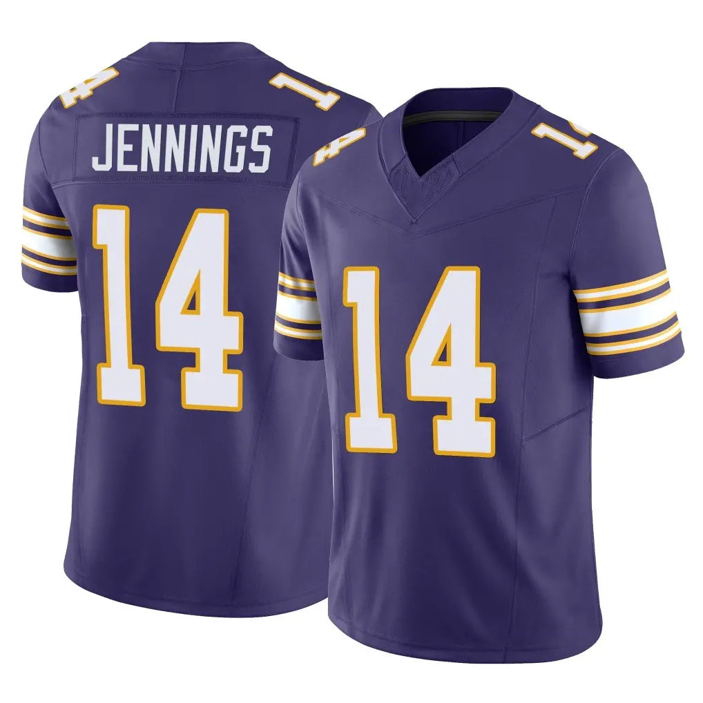 Punc MN.Vikings #14 Jauan Jennings Player Purple Limited Classic Vapor F.U.S.E. Home Game Stitched Jerseys