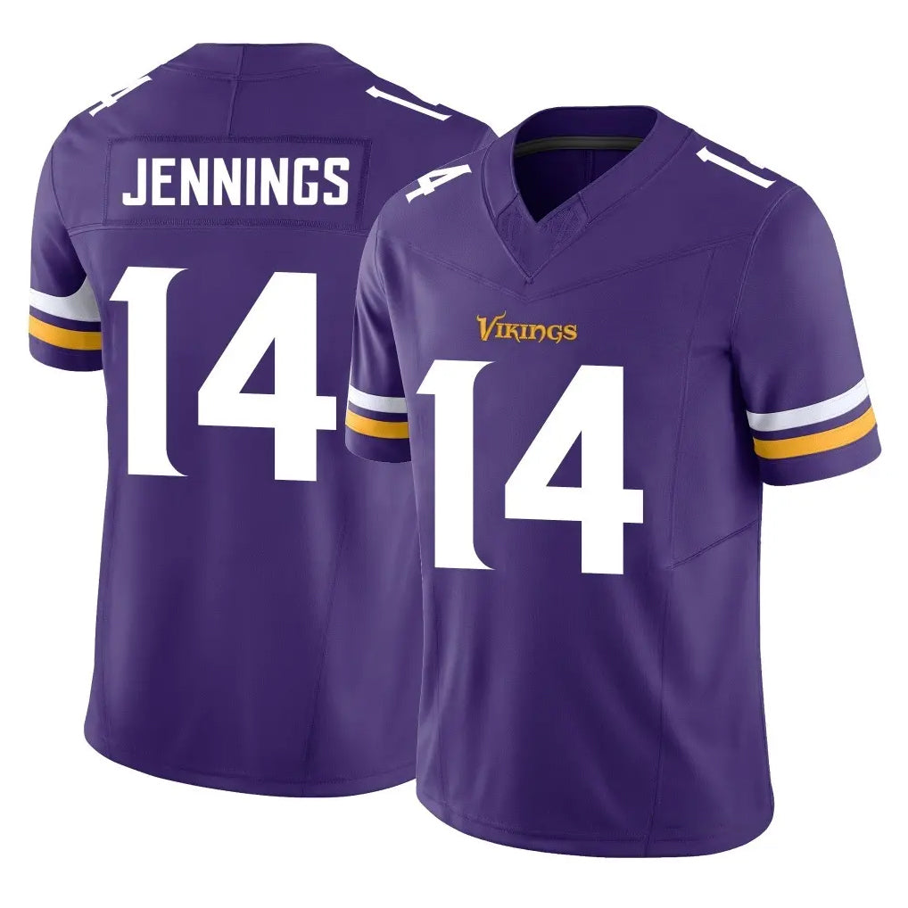 Punc MN.Vikings #14 Jauan Jennings Player Purple Limited Vapor F.U.S.E. Home Game Stitched Jerseys