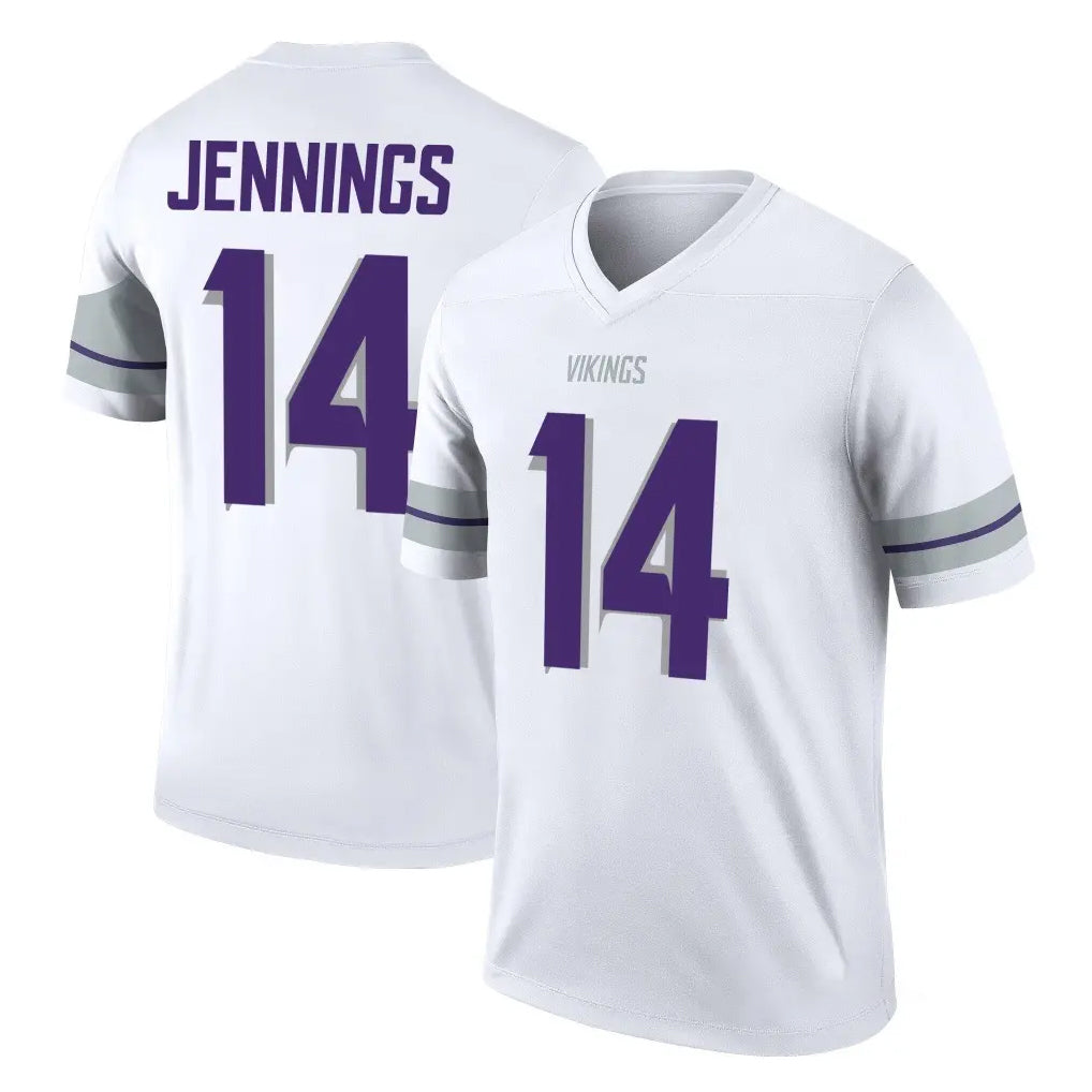 Punc MN.Vikings #14 Jauan Jennings Player White Alternate Legend Home Game Stitched Jerseys