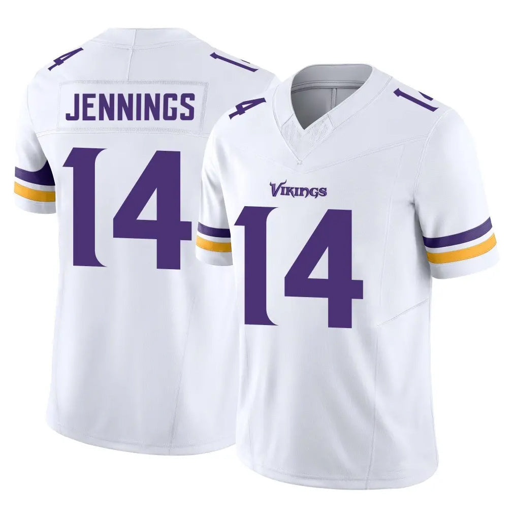 Punc MN.Vikings #14 Jauan Jennings Player White Limited Vapor F.U.S.E. Home Game Stitched Jerseys