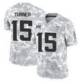 Punc MN.Vikings #15 Dallas Turner Player Arctic Camo Salute To Service Limited Game Stitched Jerseys