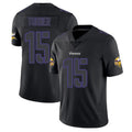 Punc MN.Vikings #15 Dallas Turner Player Black Impact LImited Home Game Stitched Jerseys
