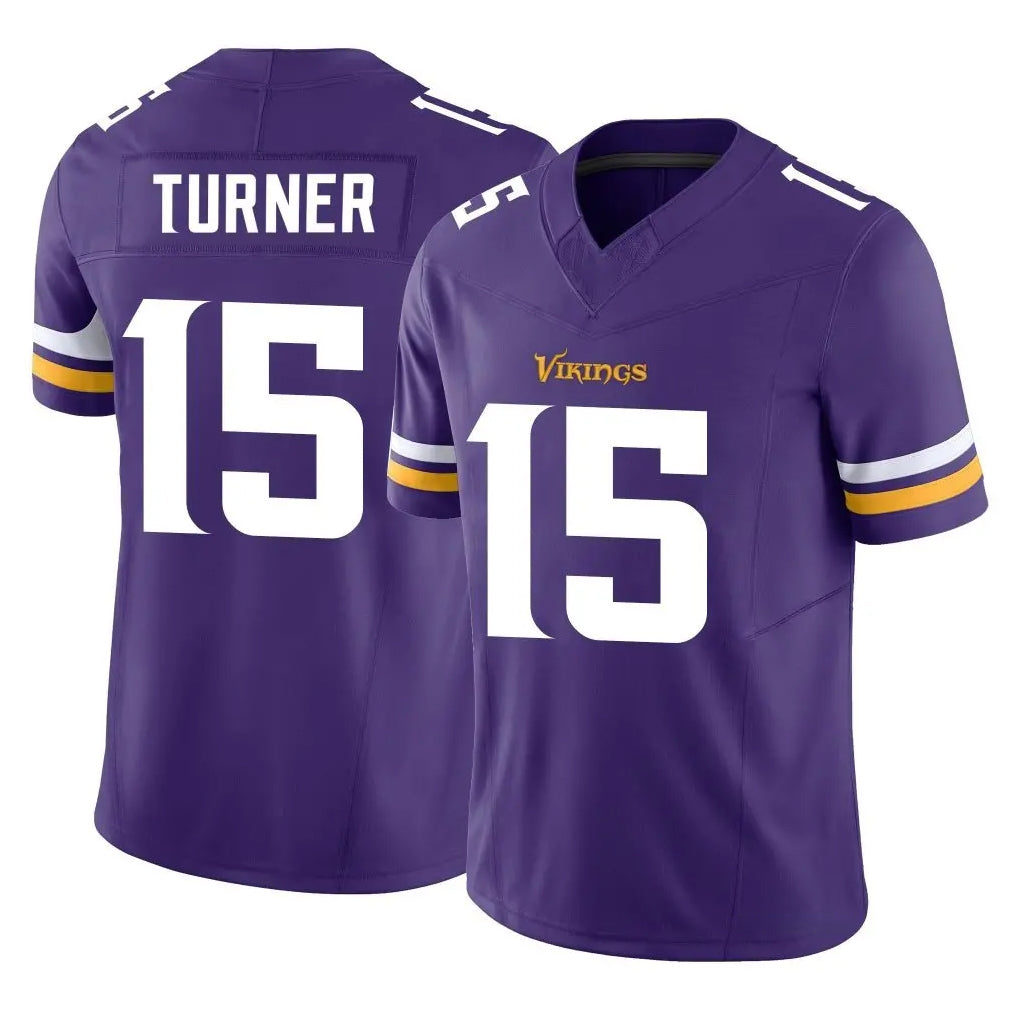 Punc MN.Vikings #15 Dallas Turner Player Purple Limited Vapor F.U.S.E. Home Game Stitched Jerseys