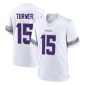 Punc MN.Vikings #15 Dallas Turner Player White Alternate Home Game Stitched Jerseys