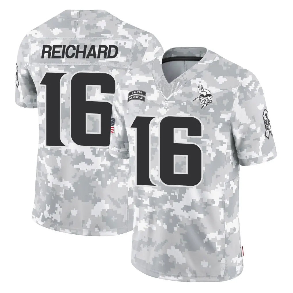 Punc MN.Vikings #16 Will Reichard Player Arctic Camo Salute To Service Limited Game Stitched Jerseys