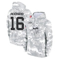 Punc MN.Vikings #16 Will Reichard Player Arctic Camo Salute to Service Pullover Hoodies Limited Game Stitched Jerseys