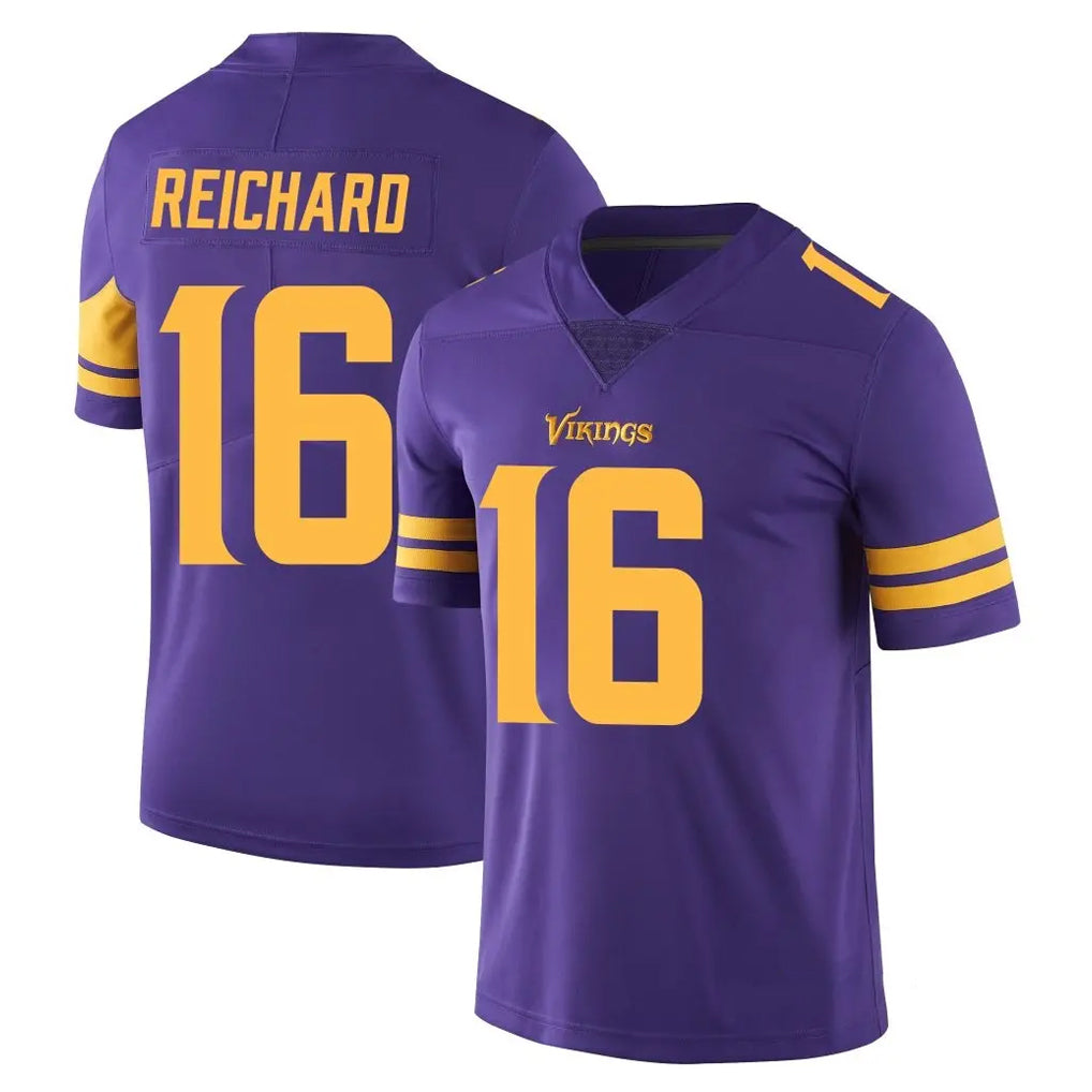 Punc MN.Vikings #16 Will Reichard Player Purple Limited Color Rush Home Game Stitched Jerseys