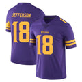Punc MN.Vikings #18 Justin Jefferson Player Purple Limited Color Rush Home Game Stitched Jerseys