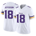 Punc MN.Vikings #18 Justin Jefferson Player White Limited Vapor F.U.S.E. Home Game Stitched Jerseys