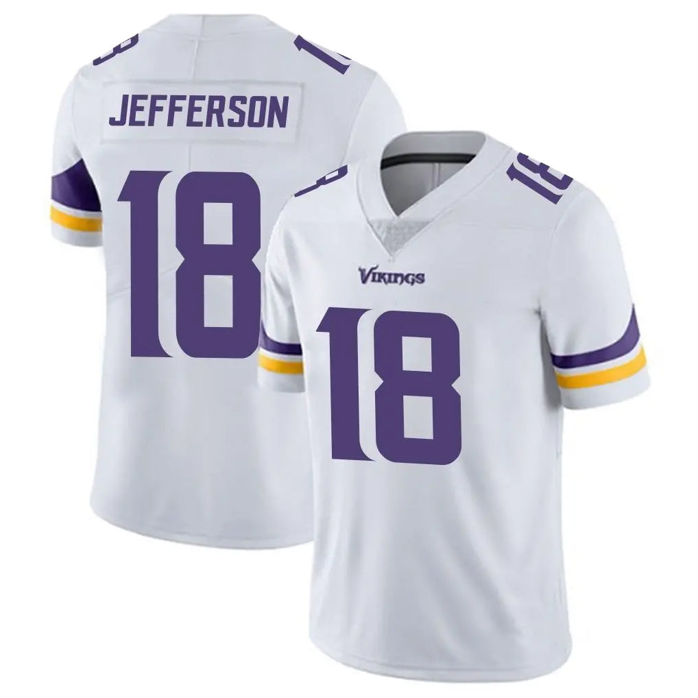 Punc MN.Vikings #18 Justin Jefferson Player White Limited Vapor Untouchable Home Game Stitched Jerseys