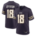 Punc MN.Vikings #18 Justin Jefferson Purple 2026 Rivalries Collection Game Stitched Jerseys