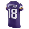 Punc MN.Vikings #18 Justin Jefferson Purple Team Vapor F.U.S.E. Elite Stitched Jersey