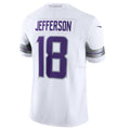 Punc MN.Vikings #18 Justin Jefferson White Alternate Vapor F.U.S.E. Limited American Stitched Jersey