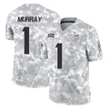 Punc MN.Vikings #1 Kyler Murray Player Arctic Camo Salute To Service Limited Game Stitched Jerseys