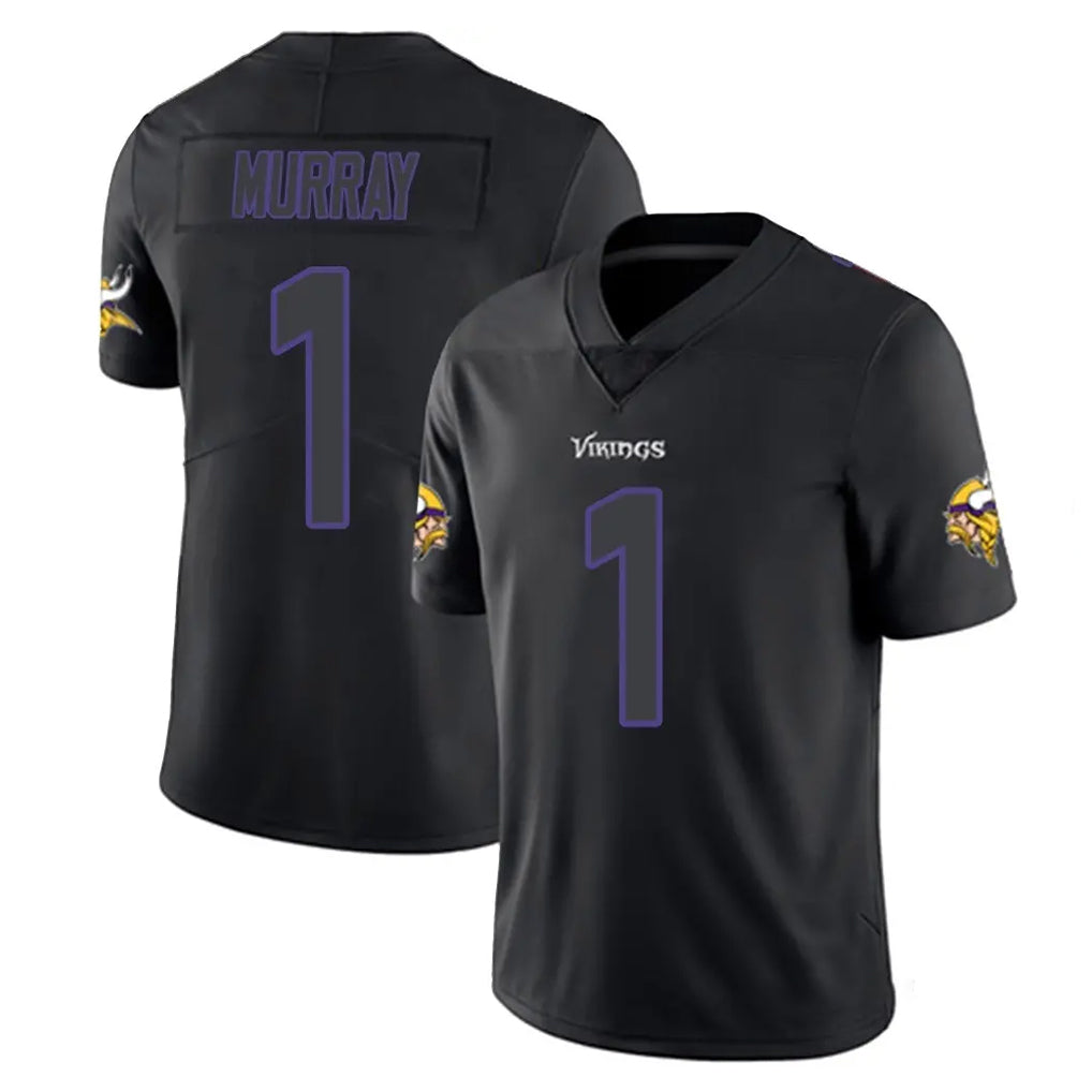 Punc MN.Vikings #1 Kyler Murray Player Black Impact LImited Home Game Stitched Jerseys