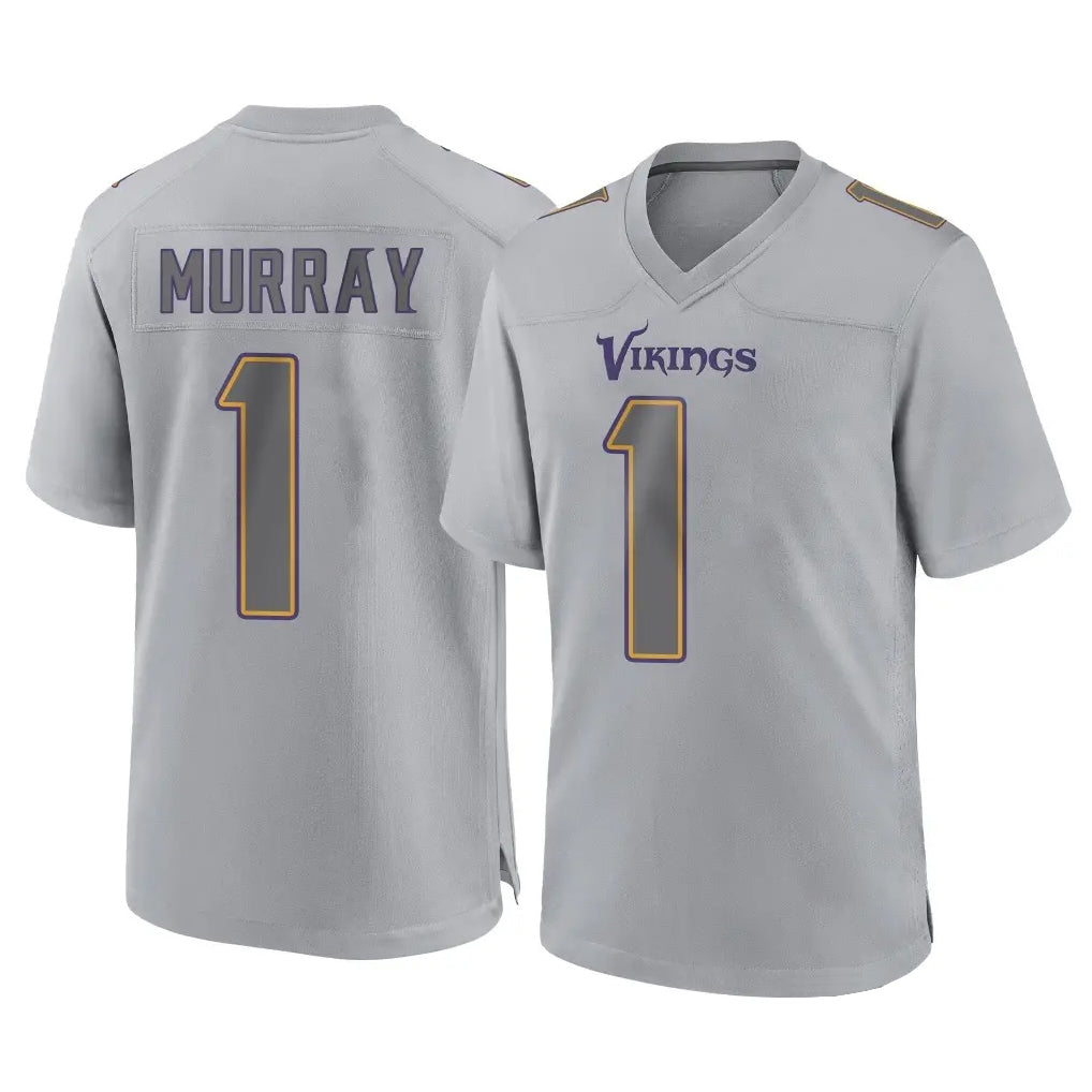 Punc MN.Vikings #1 Kyler Murray Player Gray Atmosphere Fashion Home Game Stitched Jerseys