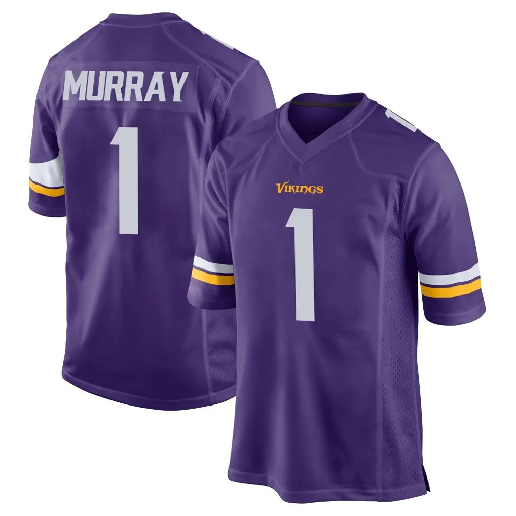 Punc MN.Vikings #1 Kyler Murray Player Purple Home Game Stitched Jerseys