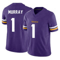 Punc MN.Vikings #1 Kyler Murray Player Purple Limited Vapor F.U.S.E. Home Game Stitched Jerseys