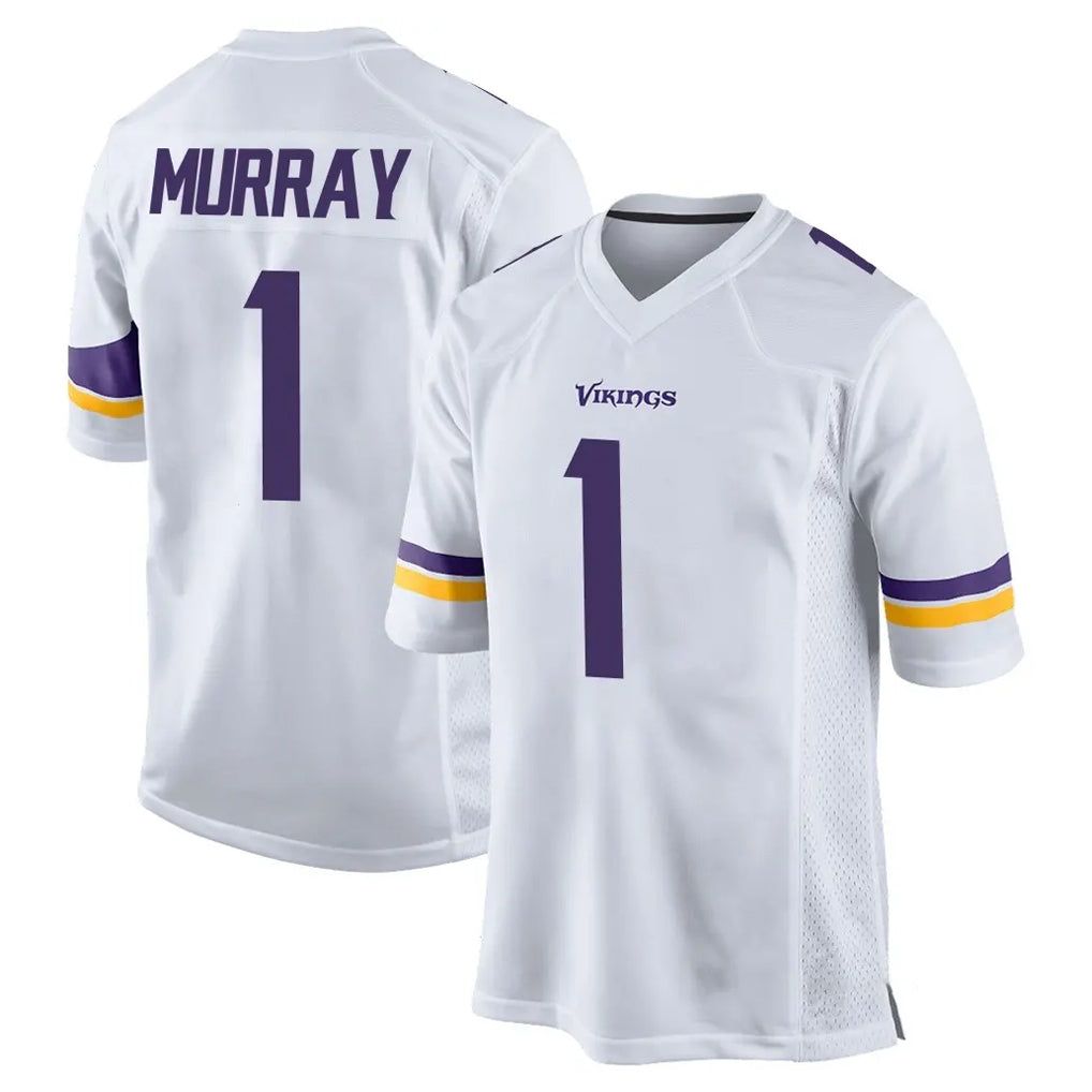 Punc MN.Vikings #1 Kyler Murray Player White Home Game Stitched Jerseys