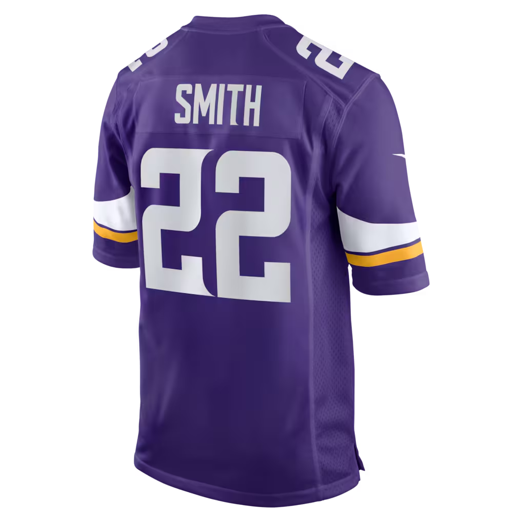 Punc MN.Vikings #22 Harrison Smith Purple Game Stitched Jerseys