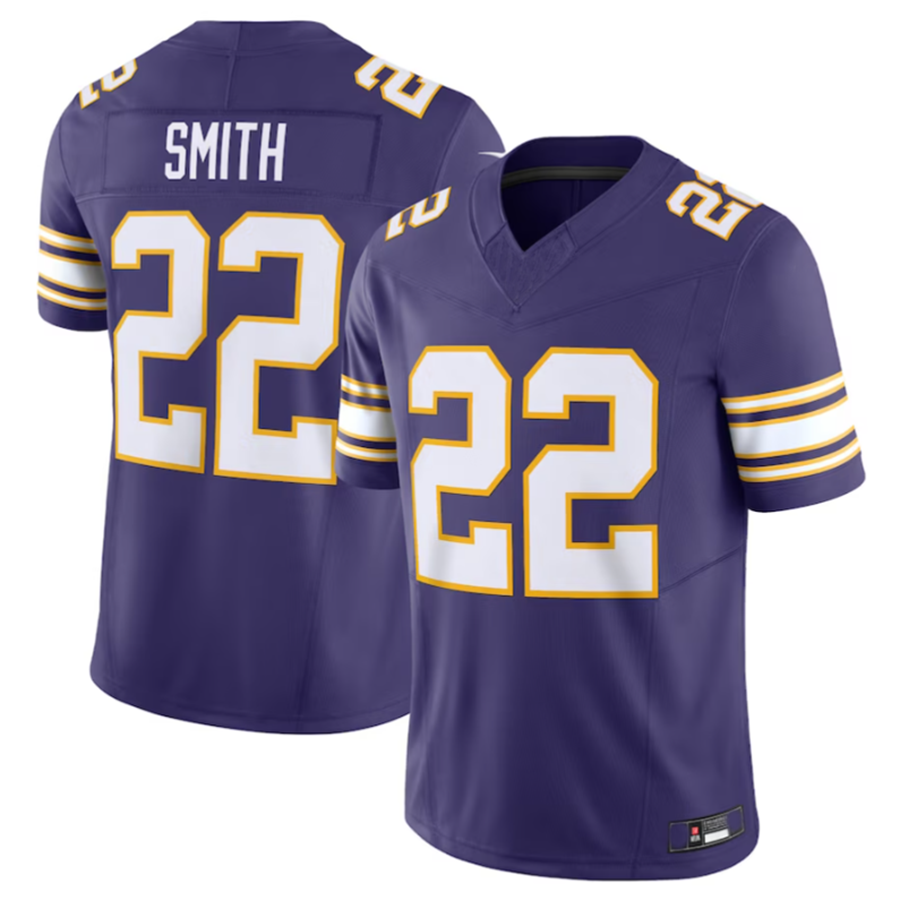 Punc MN.Vikings #22 Harrison Smith Purple Vapor F.U.S.E. Limited Jersey Stitched American Stitched Jerseys