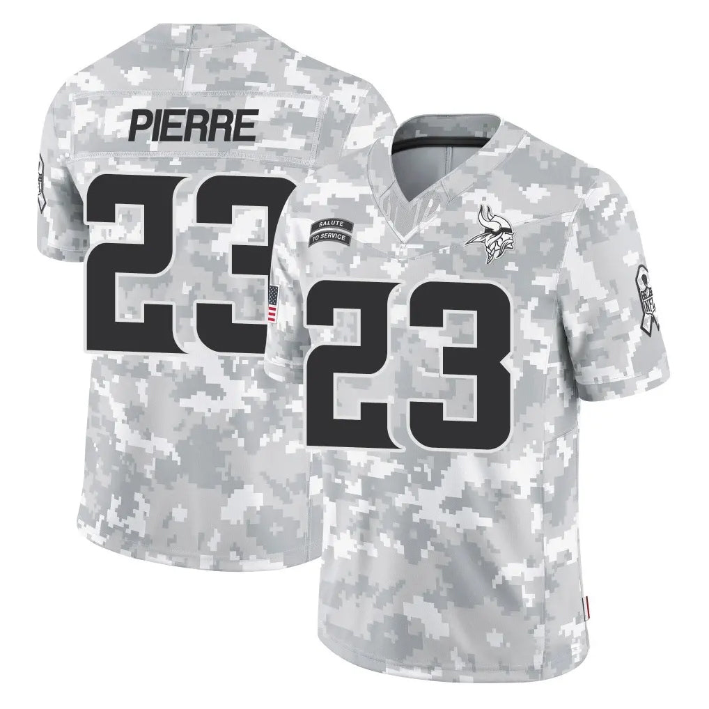 Punc MN.Vikings #23 James Pierre Player Arctic Camo Salute To Service Limited Game Stitched Jerseys