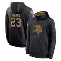 Punc MN.Vikings #23 James Pierre Player Black Salute to Service Hoodies Limited Game Stitched Jerseys