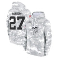 Punc MN.Vikings #27 Jordan Mason Player Arctic Camo Salute to Service Pullover Hoodies Limited Game Stitched Jerseys