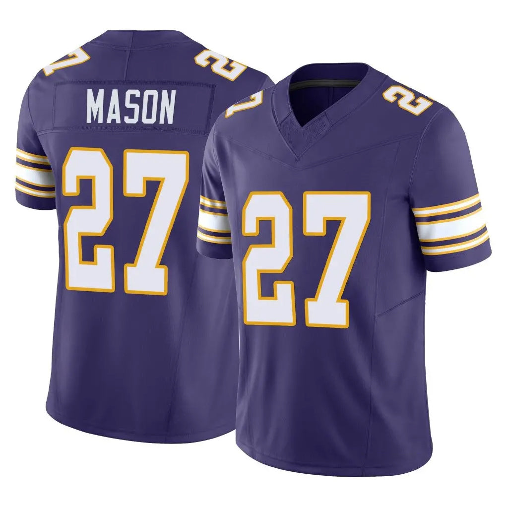Punc MN.Vikings #27 Jordan Mason Player Purple Limited Classic Vapor F.U.S.E. Home Game Stitched Jerseys