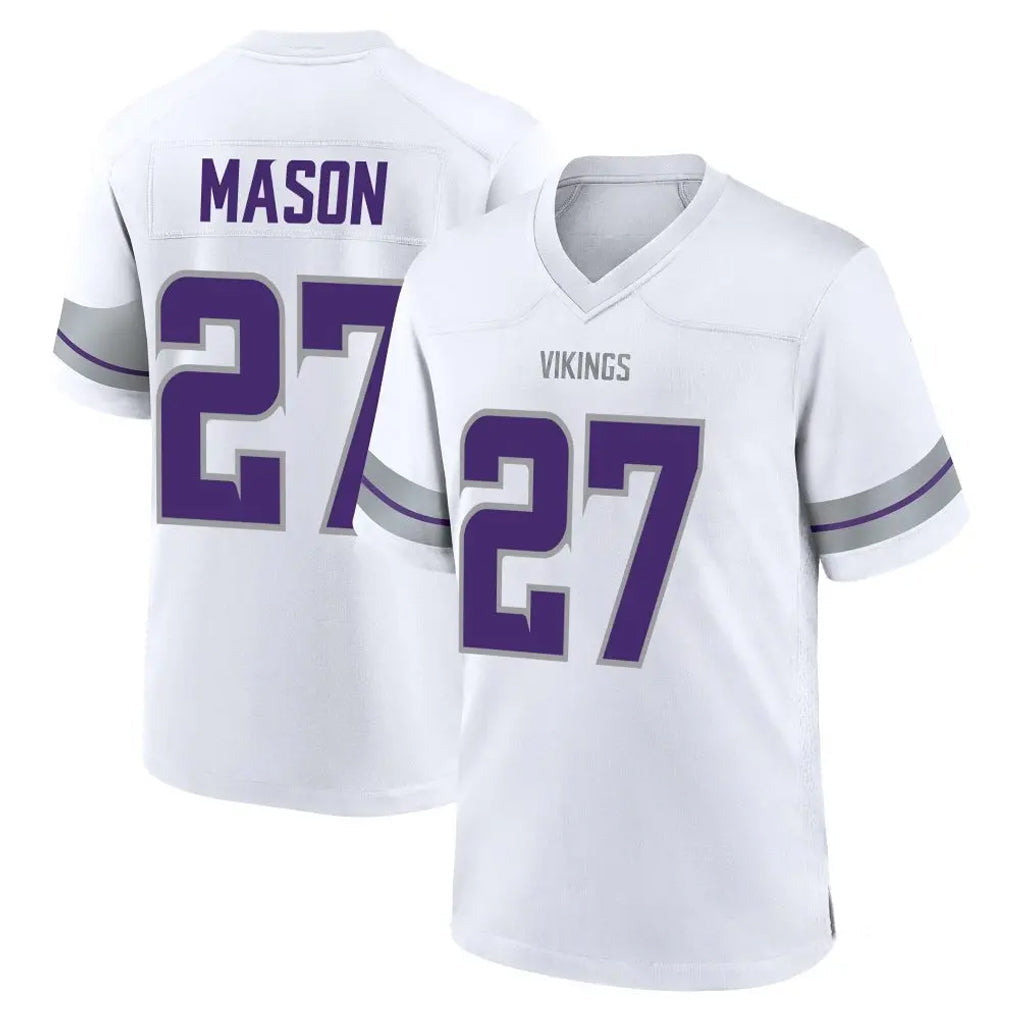 Punc MN.Vikings #27 Jordan Mason Player White Alternate Home Game Stitched Jerseys