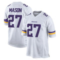 Punc MN.Vikings #27 Jordan Mason Player White Home Game Stitched Jerseys
