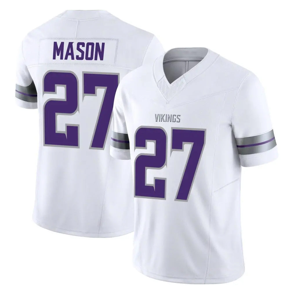Punc MN.Vikings #27 Jordan Mason Player White Limited Alternate Vapor F.U.S.E. Home Game Stitched Jerseys