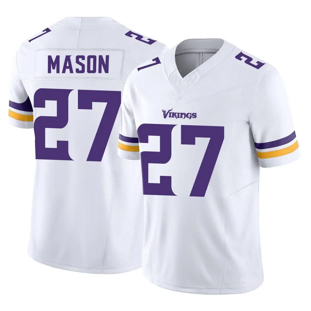 Punc MN.Vikings #27 Jordan Mason Player White Limited Vapor F.U.S.E. Home Game Stitched Jerseys