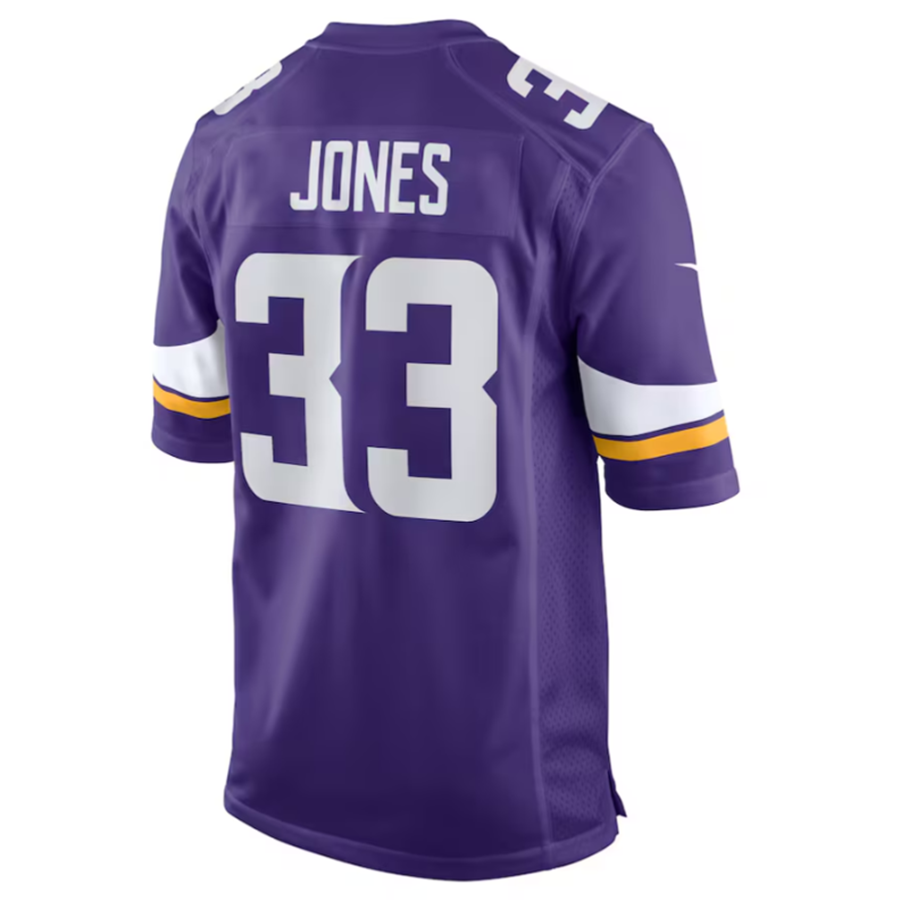 Punc MN.Vikings #33 Aaron Jones Purple Game Player Jersey Stitched American Stitched Jersey