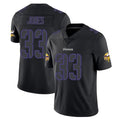 Punc MN.Vikings #33 Aaron Jones Sr. Player Black Impact LImited Home Game Stitched Jerseys