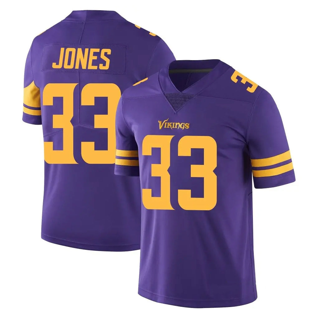 Punc MN.Vikings #33 Aaron Jones Sr. Player Purple Limited Color Rush Home Game Stitched Jerseys