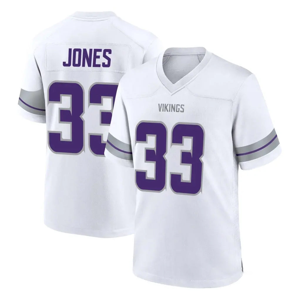 Punc MN.Vikings #33 Aaron Jones Sr. Player White Alternate Home Game Stitched Jerseys