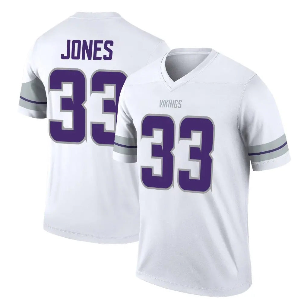 Punc MN.Vikings #33 Aaron Jones Sr. Player White Alternate Legend Home Game Stitched Jerseys