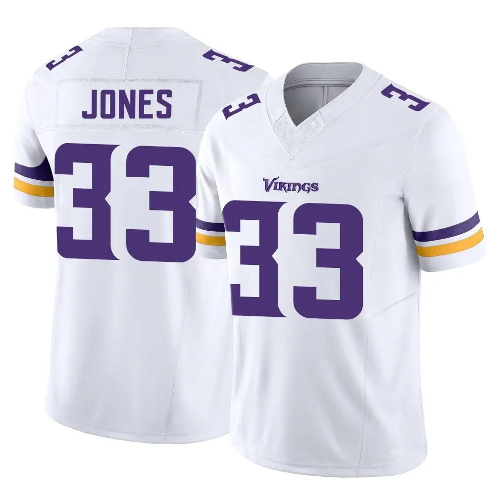 Punc MN.Vikings #33 Aaron Jones Sr. Player White Limited Vapor F.U.S.E. Home Game Stitched Jerseys