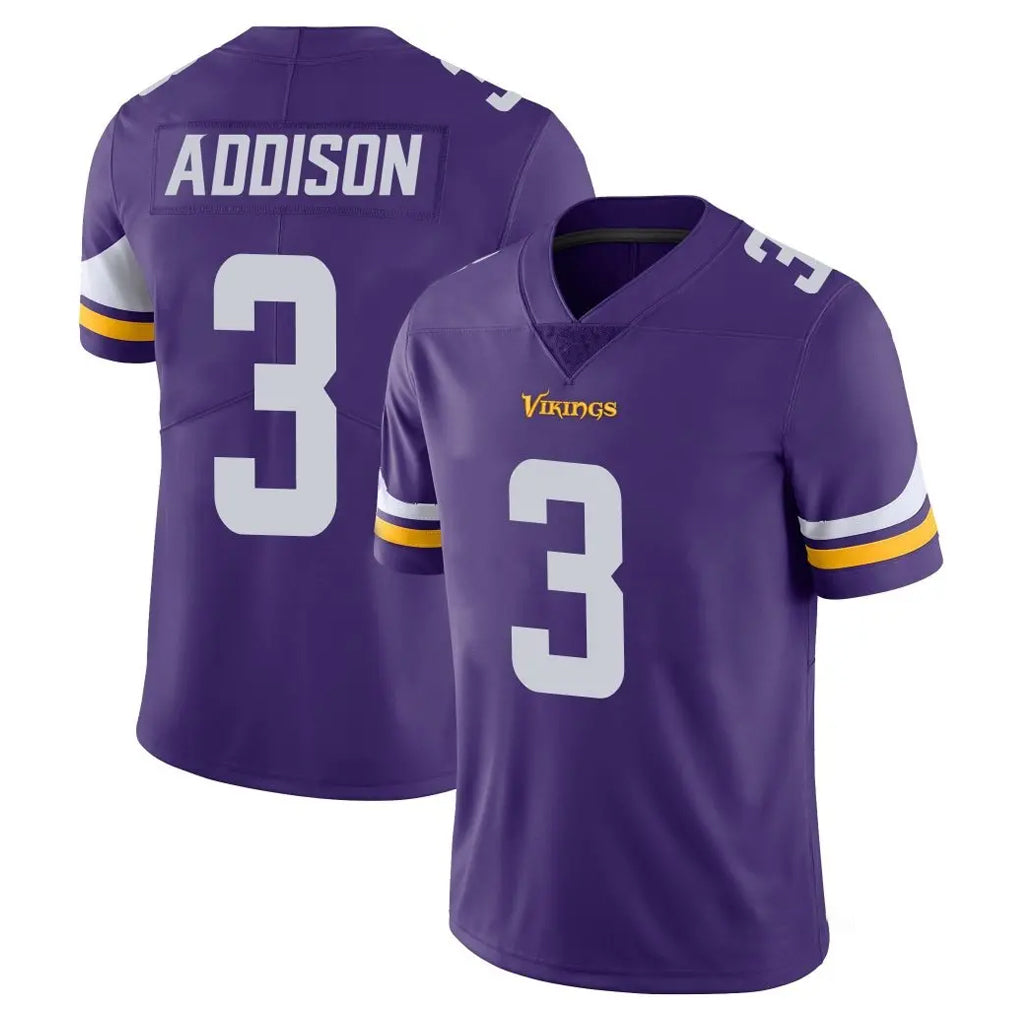 Punc MN.Vikings #3 Jordan Addison Player Purple Limited Vapor Untouchable Home Game Stitched Jerseys