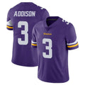 Punc MN.Vikings #3 Jordan Addison Player Purple Limited Vapor Untouchable Home Game Stitched Jerseys