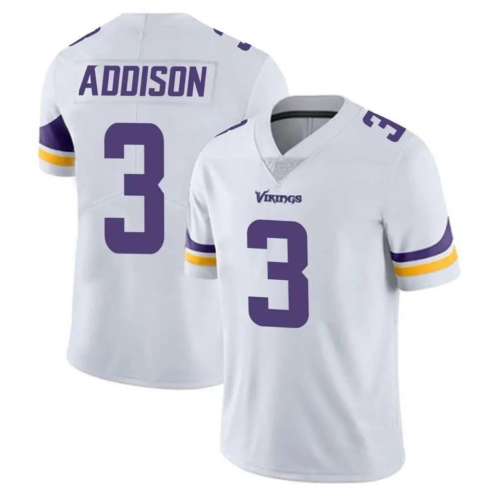 Punc MN.Vikings #3 Jordan Addison Player White Limited Vapor Untouchable Home Game Stitched Jerseys