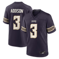 Punc MN.Vikings #3 Jordan Addison Purple 2026 Rivalries Collection Game Stitched Jerseys