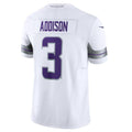 Punc MN.Vikings #3 Jordan Addison White Alternate Vapor F.U.S.E. Limited Jersey American Stitched Jersey