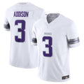 Punc MN.Vikings #3 Jordan Addison White Alternate Vapor F.U.S.E. Limited American Stitched Jerseys