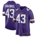 Punc MN.Vikings #43 Andrew Van Ginkel Purple Team Game Jersey Stitched American Stitched Jersey