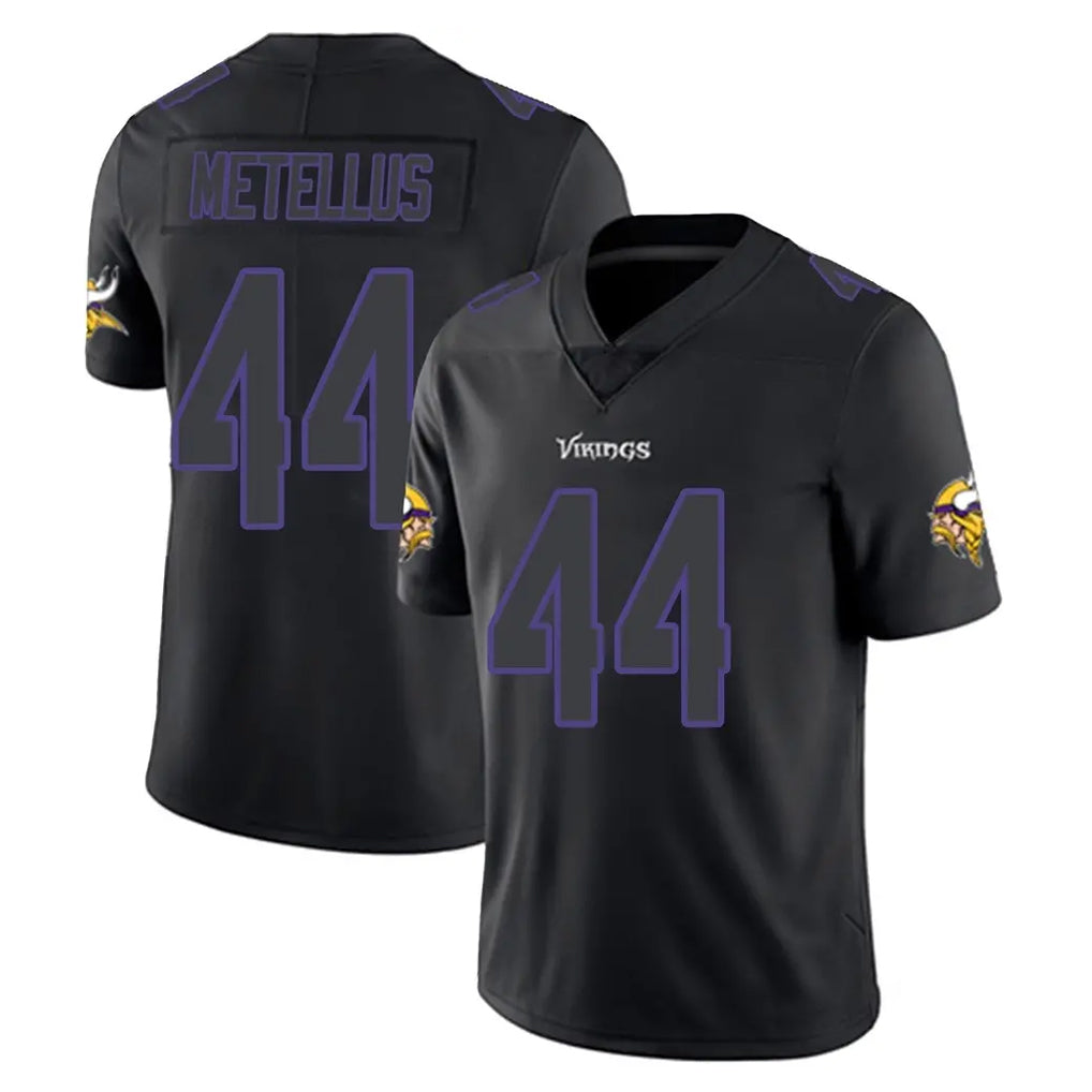 Punc MN.Vikings #44 Josh Metellus Player Black Impact LImited Home Game Stitched Jerseys