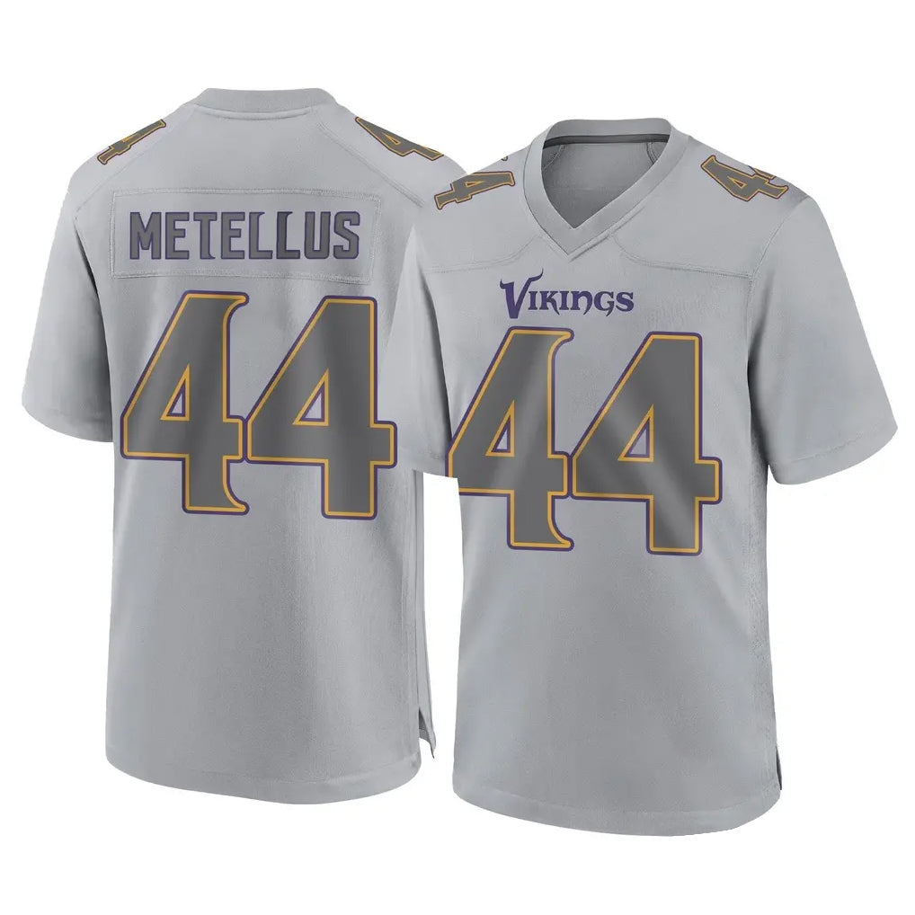 Punc MN.Vikings #44 Josh Metellus Player Gray Atmosphere Fashion Home Game Stitched Jerseys