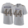 Punc MN.Vikings #44 Josh Metellus Player Gray Atmosphere Fashion Home Game Stitched Jerseys