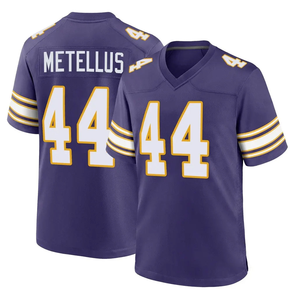 Punc MN.Vikings #44 Josh Metellus Player Purple Classic Home Game Stitched Jerseys